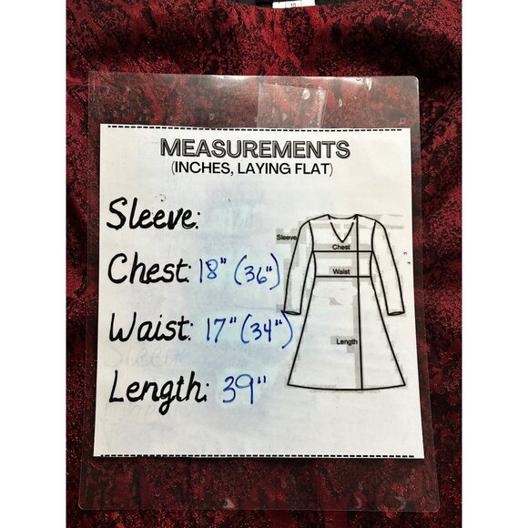 ALEX EVENINGS Red Black Metallic Brocade Fit &‎ Flare Glam Cocktail Dress Sz 10 - Picture 7 of 7